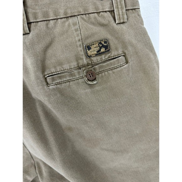 Docker D3 Mens Brown Flat Front Relaxed Fit Casual Pants Size W38 x L29 - Picture 6 of 12